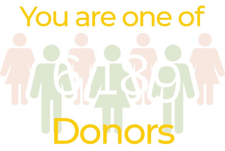 You are one of 6,189 donors
