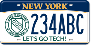 Clarkson License Plate Example